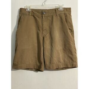 G.H. Bass Co Men's Size 32 Flat Front Chino Shorts 9” Inseam Khaki